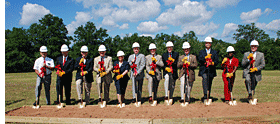 Officials Break Ground on Easley Campus